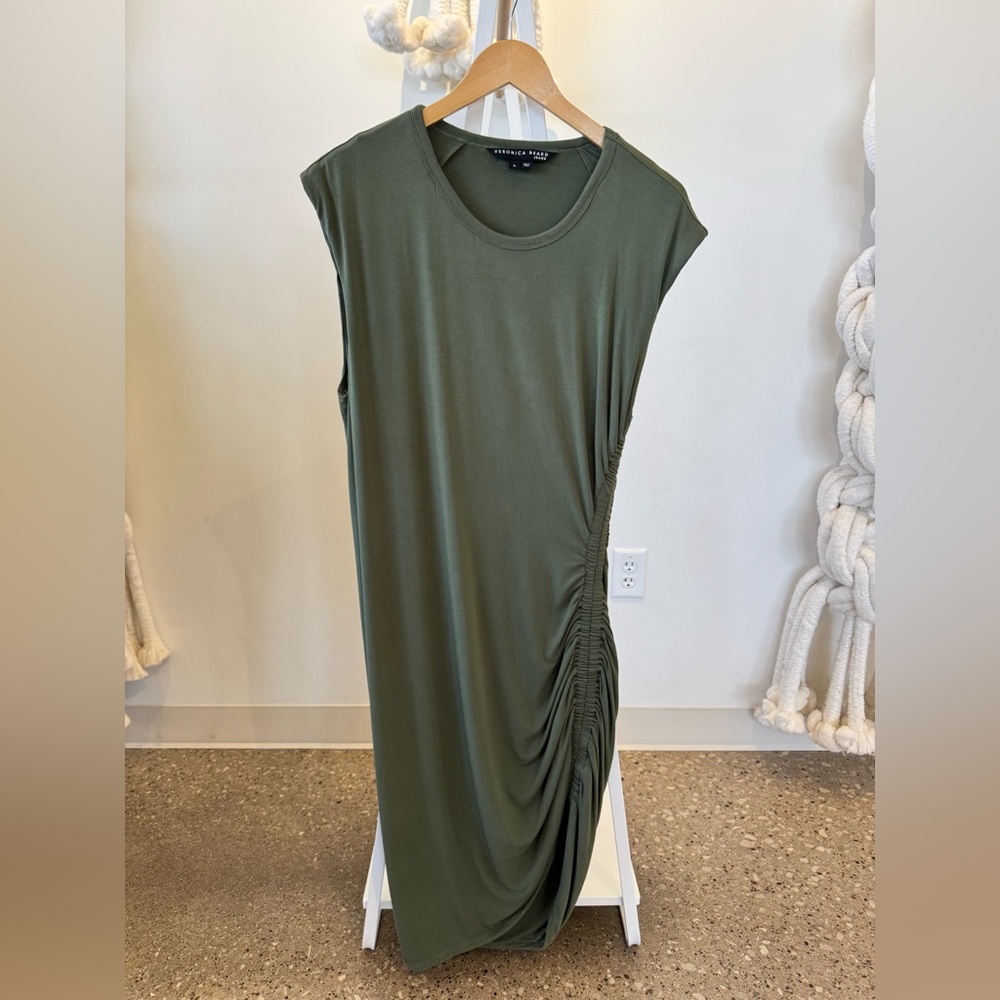 VERONICA BEARD Brompton ruched stretch-modal jersey dress